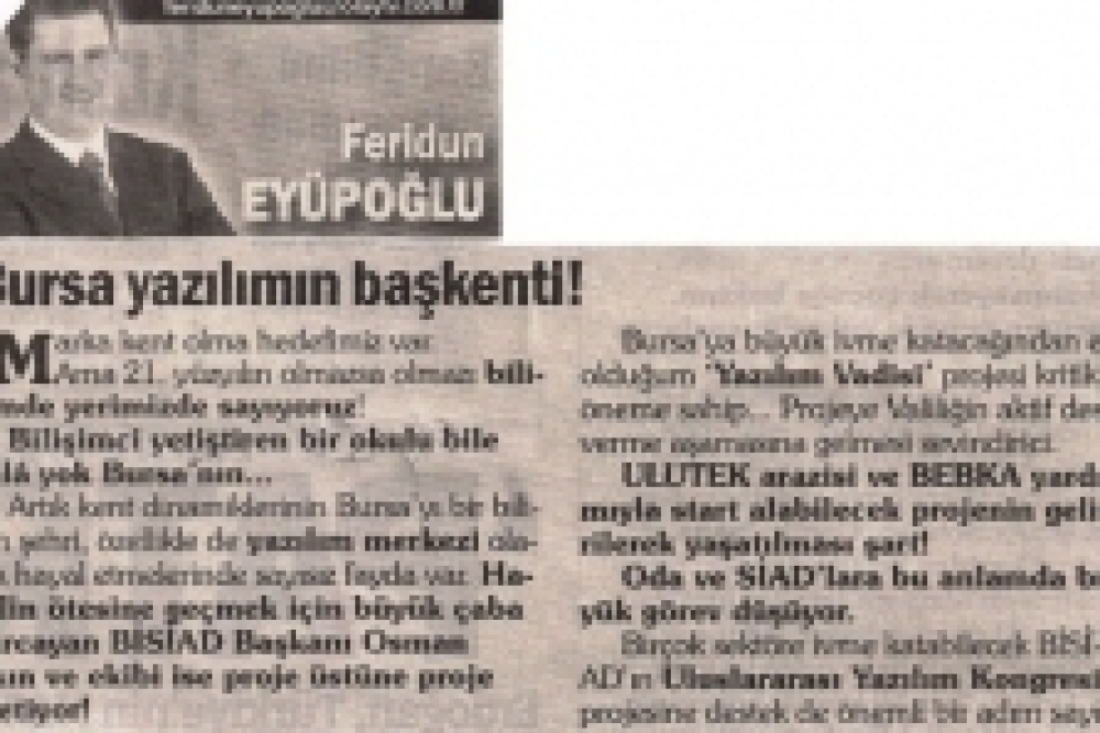 Bursa Yazılımın Başkenti 