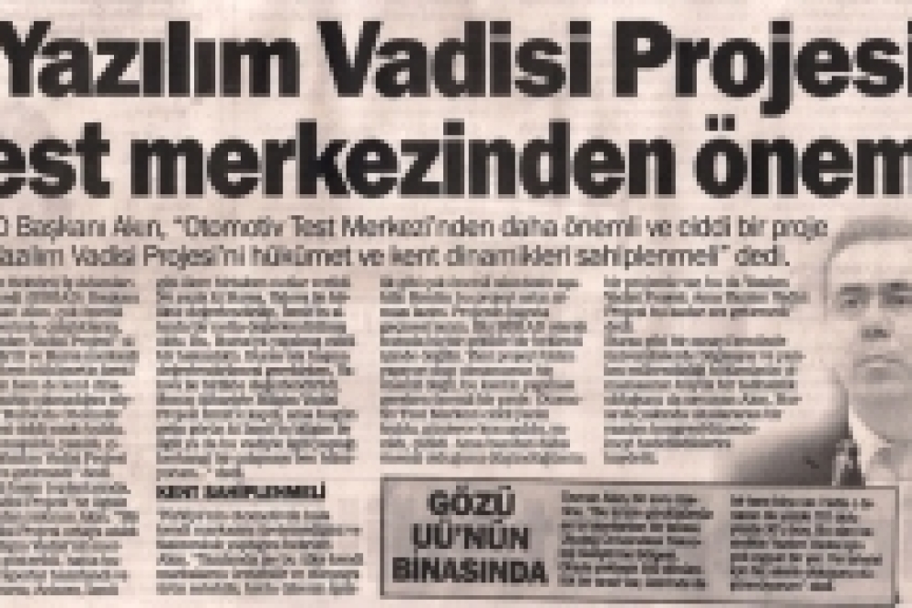 "Yazılım Vadisi Projesi" Test Merkezinden Önemli 