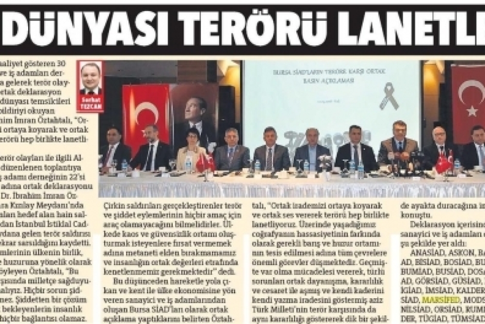 SiAD'lardan Ortak Ses: Terörü Lanetliyoruz 