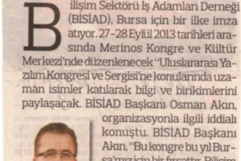 Bilişim Ve Yazılımın Nabzı Bursa'da Atacak 