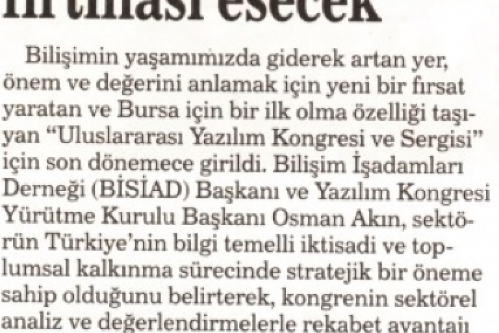 Bursa'da Yazılım Fırtınası Esecek