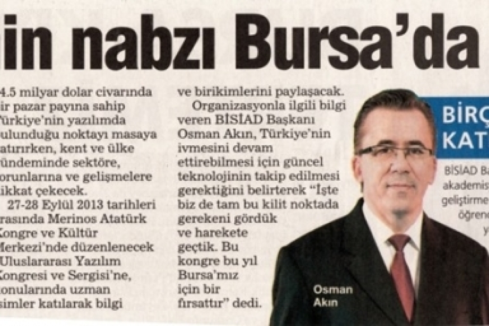 Bilişimin Nabzı Bursa'da Atacak 