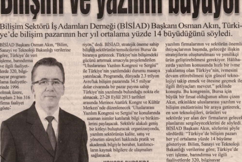 Bilişim Ve Yazılım Büyüyor