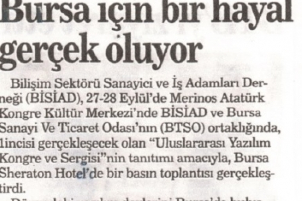 Bursa İçin Bir Hayal Gerçek Oluyor