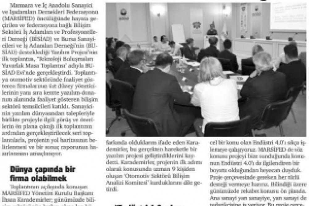 Yazılım Teknolojisi Temsilcileri Buluştu