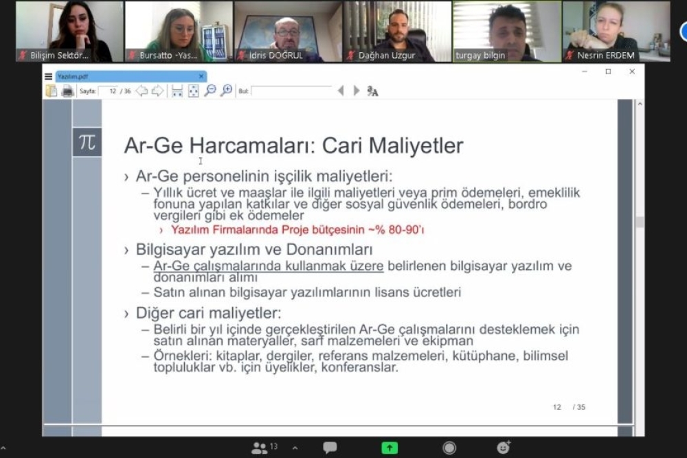 “BİLİŞİM ALANINDA AR-GE PROJESİ YAZMA EĞİTİMİ GERÇEKLEŞTİRİLDİ.”