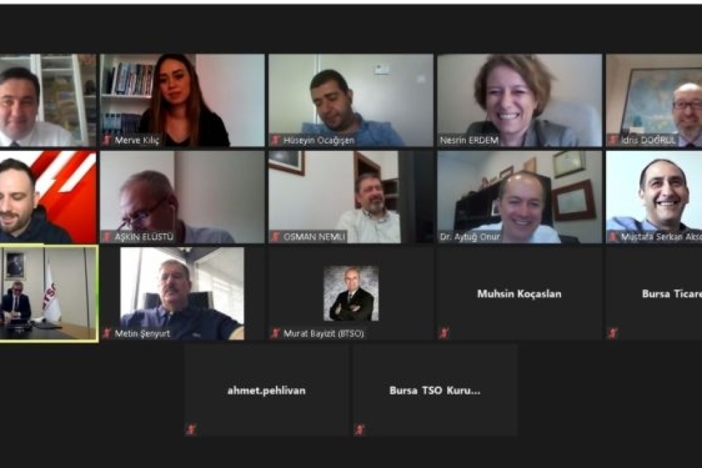 BİSİAD-BTSO TOPLANTISI ONLINE PLATFORMDA GERÇEKLEŞTİRİLDİ.