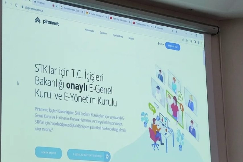 STK'lar için e-Genel Kurul ve e-Yönetim Kurulu Bilgilendirme Toplantısına Katıldık.