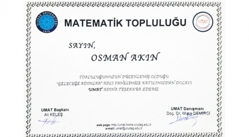 Başkanımız Osman Akın Uludağ Üniversitesi'nde 