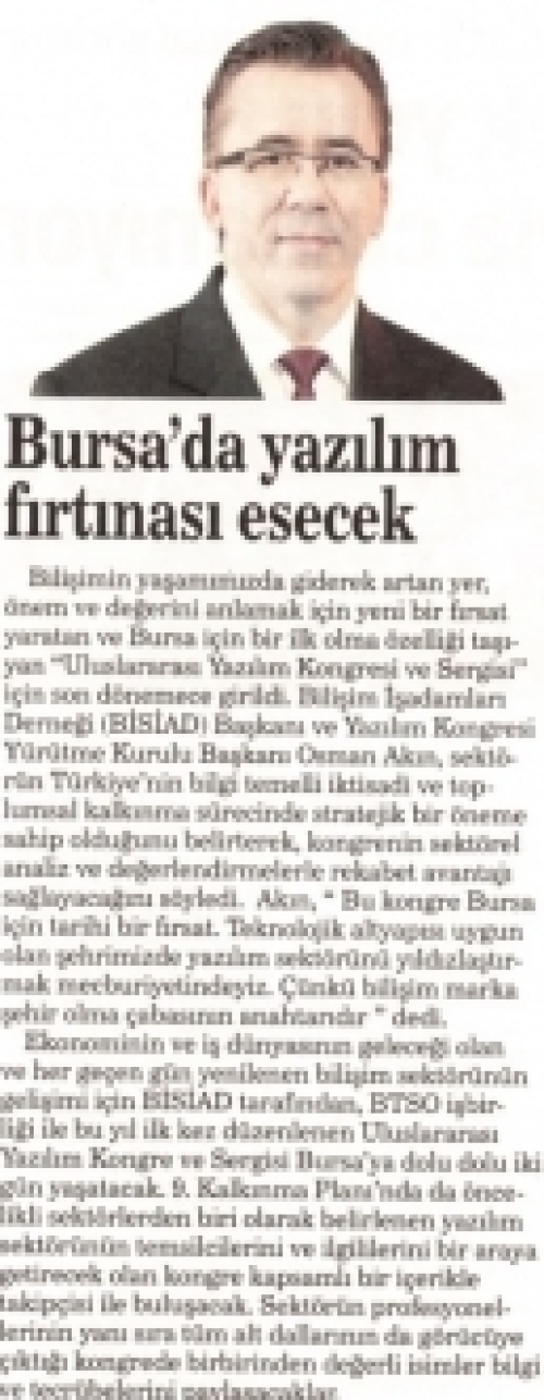 Bursa'da Yazılım Fırtınası Esecek