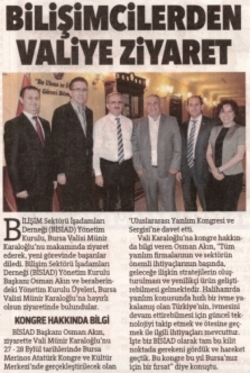 Bilişimcilerden Valiye Ziyaret