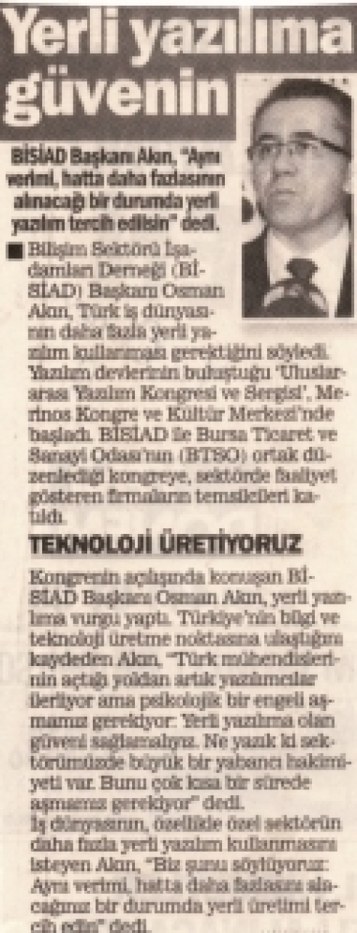 Yerli Yazılıma Güvenin