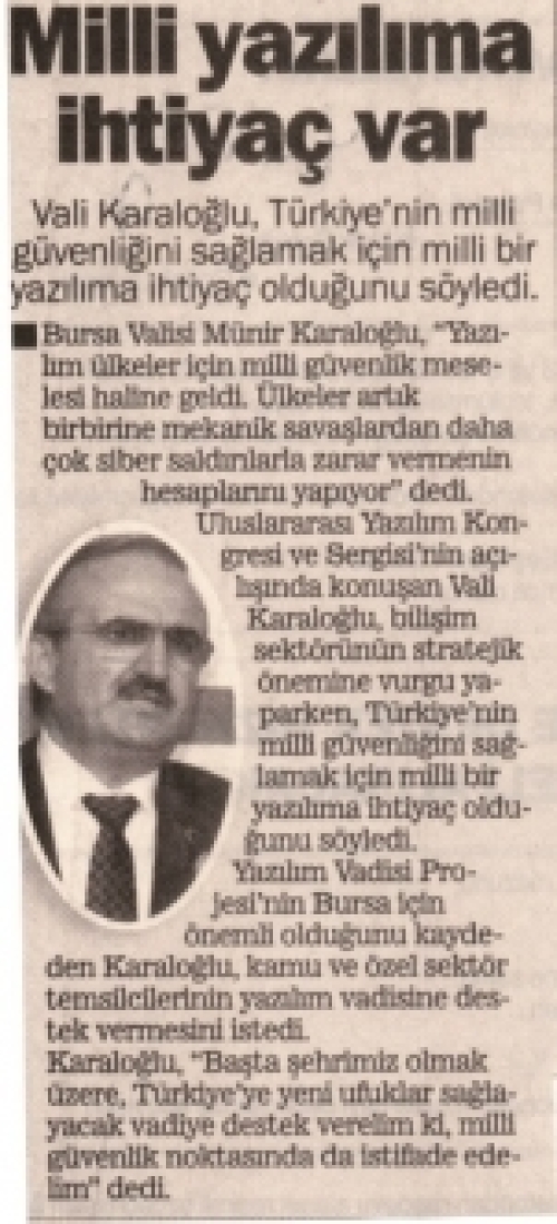 Milli Yazılıma İhtiyaç Var 