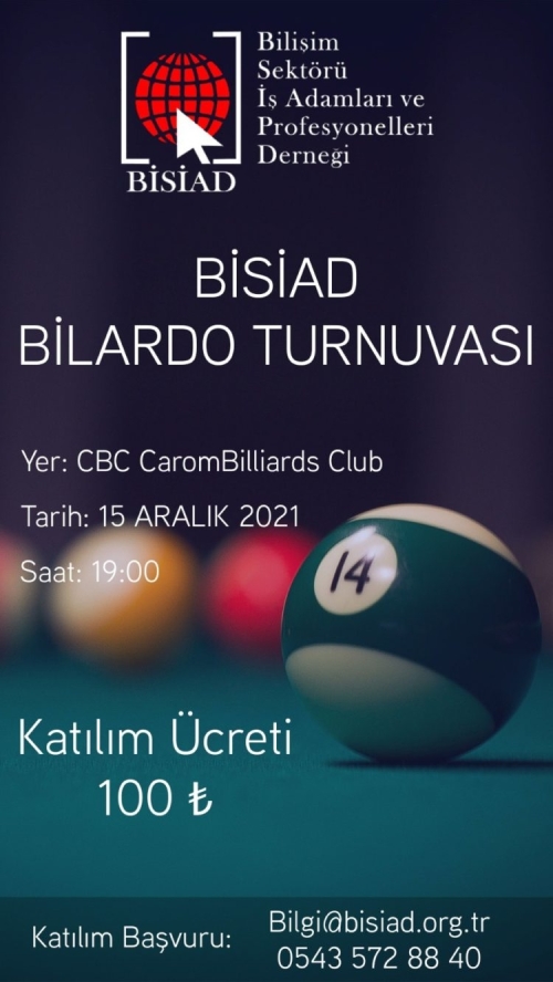 BİSİAD Bilardo Turnuvası Başlıyor!