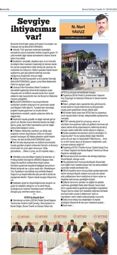 Sevgiye İhtiyacımız Var!