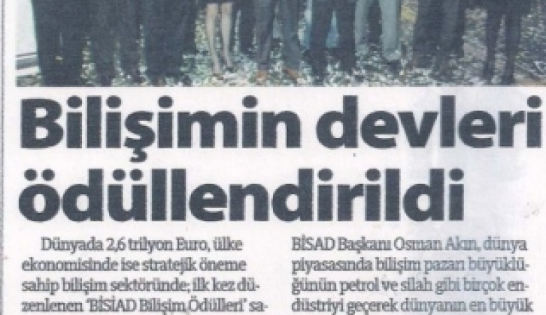 Bilişim Devleri Ödüllendirildi 