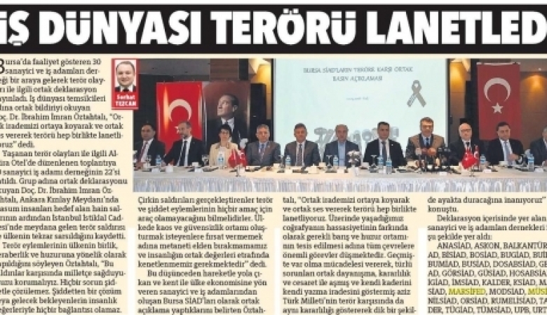 SiAD'lardan Ortak Ses: Terörü Lanetliyoruz 