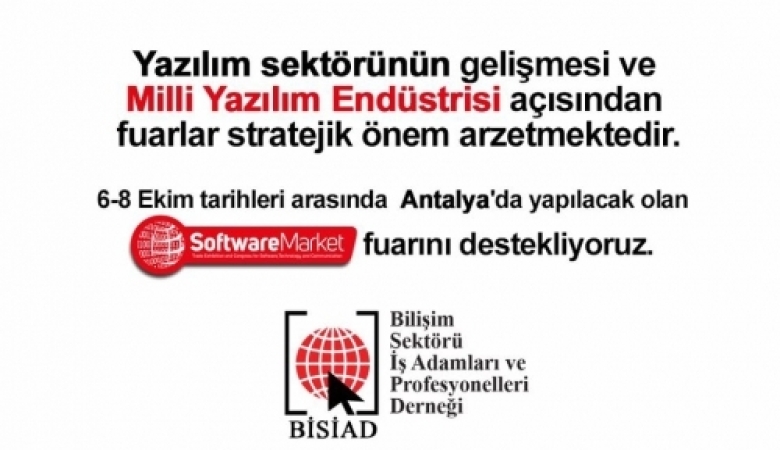 6-8 Ekim Tarihli SoftwareMarket Yazılım Fuarını Destekliyoruz. 