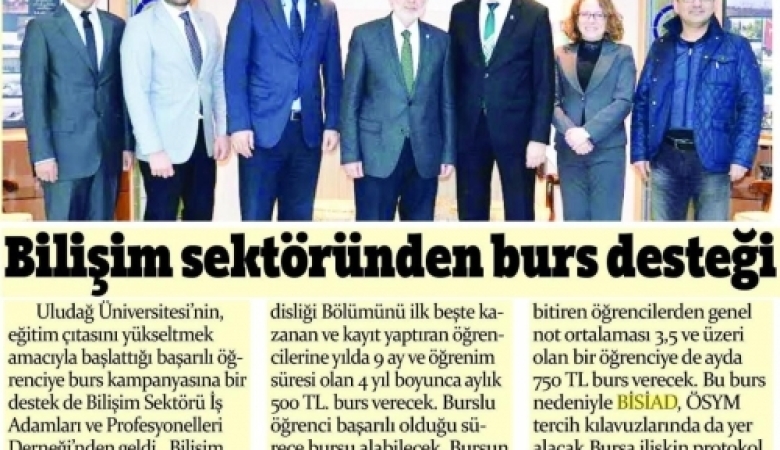 Bilişim Sektöründen Burs Desteği