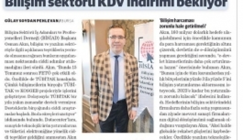 Bilişim Sektörü KDV İndirimi Bekliyor