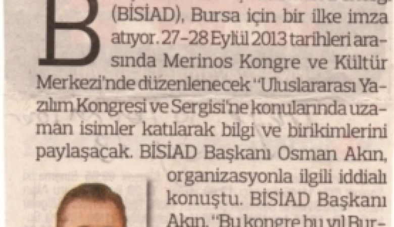 Bilişim Ve Yazılımın Nabzı Bursa'da Atacak 