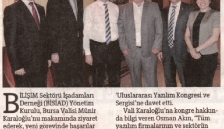 Bilişimcilerden Valiye Ziyaret