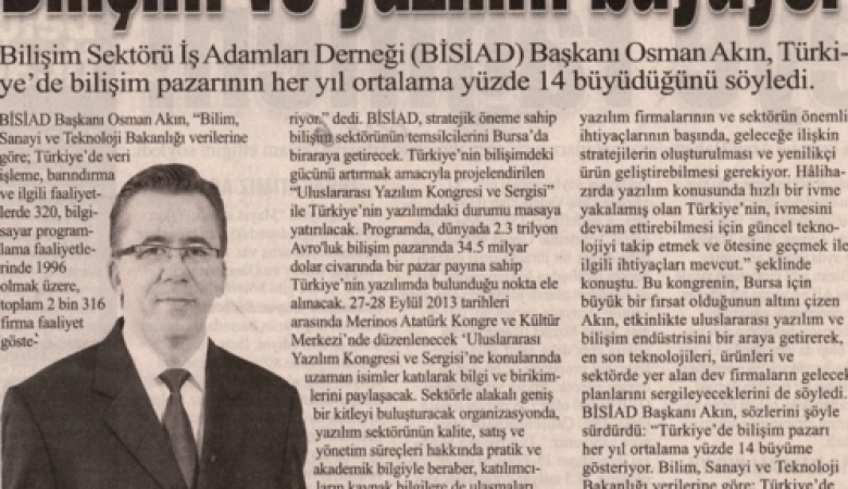 Bilişim Ve Yazılım Büyüyor