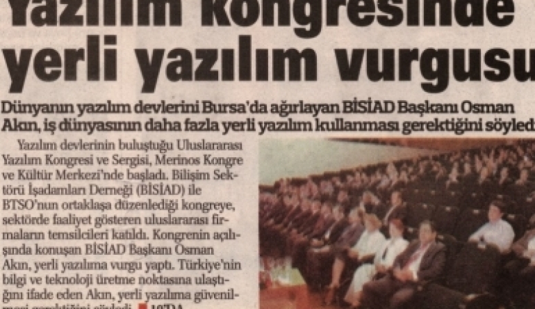 Yazılım Kongresinde Yerli Yazılım Vurgusu 