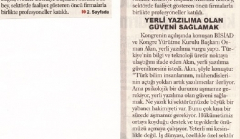 Yazılım Kongresi Başladı 