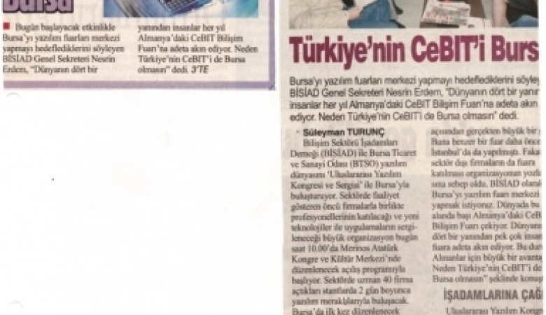 Türkiye'nin CeBIT'i Bursa