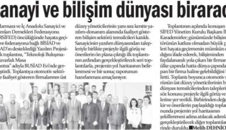 Sanayi Ve Bilişim Dünyası Bir Arada